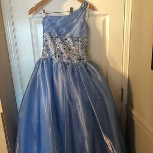 Tiffany designs girls floor length dress size 14